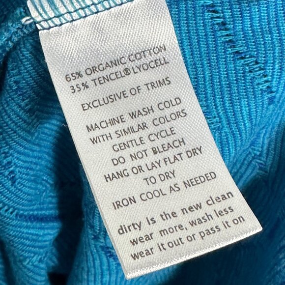 Toad & Co Samba Wave Shift Dress Blue Womens Size Large Tencel Organic Cotton L - Picture 7 of 12